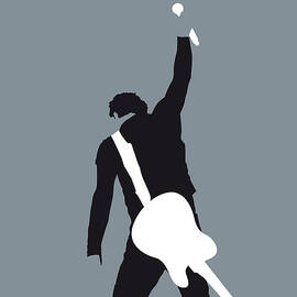 No017 MY Bruce Springsteen Minimal Music poster by Chungkong Art