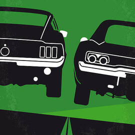 No214 My BULLITT minimal movie poster by Chungkong Art