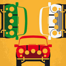 No279 My The Italian Job minimal movie poster by Chungkong Art