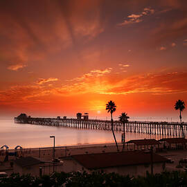 Oceanside Sunset 9 by Larry Marshall
