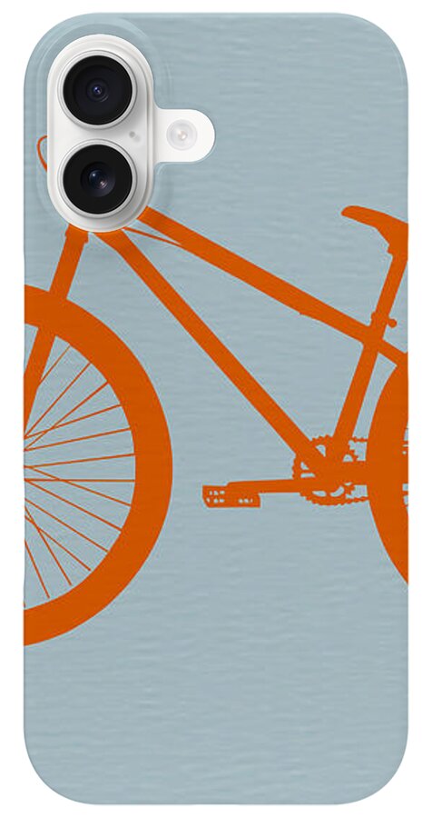 Orange Bicycle Silhouette iPhone Case