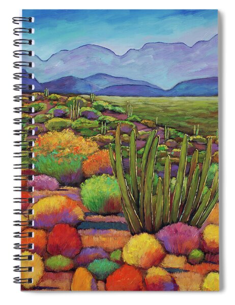 Vibrant Desert Landscape Spiral Notebook