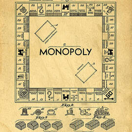 Original Patent for Monopoly Board Game by Edward Fielding