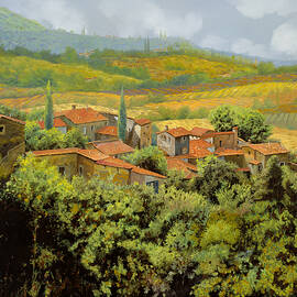 paesaggio toscano by Guido Borelli
