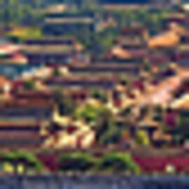 Panorama of the Forbidden City in Bejing by David Smith