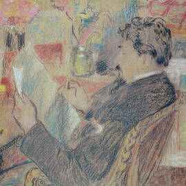 Portrait Of A Man, 1901 Pastel By Georges Lemmen by Georges Lemmen