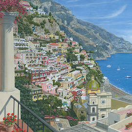Positano Vista Amalfi Coast Italy by Richard Harpum