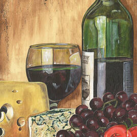 Red Wine and Cheese by Debbie DeWitt