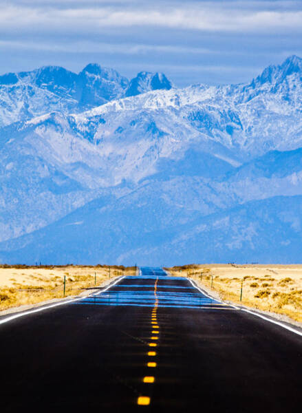 Open Road and Mountain View Wall Art