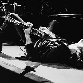 Rock Singer Bruce Springsteen In Concert by George Rose