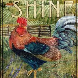 Rooster Signs 2 by Paul Brent