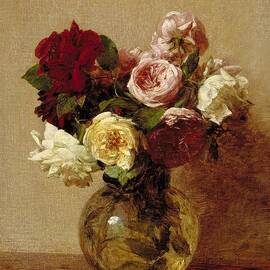 Roses by Henri Fantin-Latour