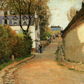 Rue De La Princesse, Louveciennes, Looking North, Circa 1873 by Alfred Sisley