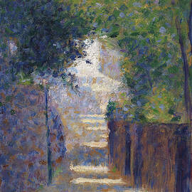 Rue St. Vincent In Spring, C.1884 by Georges Pierre Seurat