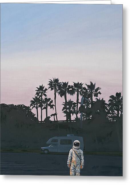 Astronaut at Dusk Greeting Card