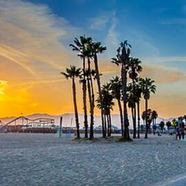 Santa Monica Sunset by Az Jackson
