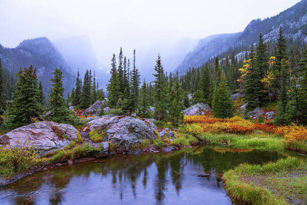 Serene Mountain Reflections Wall Art