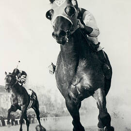 Seabiscuit Horse Racing #3 by Retro Images Archive