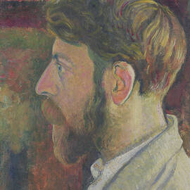 Self Portrait In Profile By Georges Lemmen by Georges Lemmen