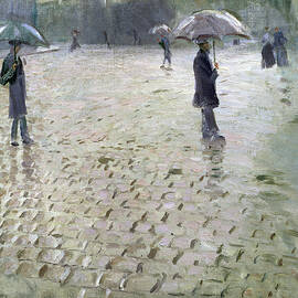 Study for a Paris Street Rainy Day by Gustave Caillebotte