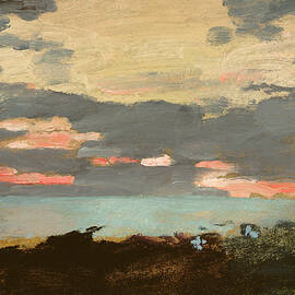 Sunset, Saco Bay by Winslow Homer by Winslow Homer