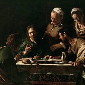 Supper at Emmaus by Michelangelo Merisi da Caravaggio