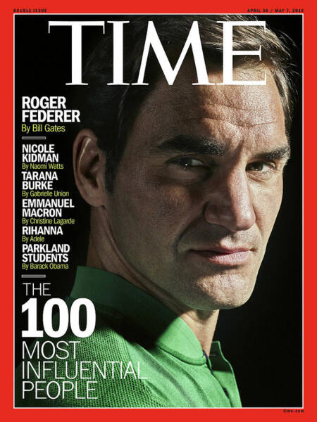 Roger Federer Time Magazine Cover Wall Art