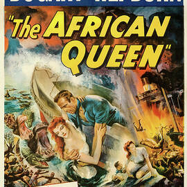 ''The African Queen'' poster 1952 by Retro Movie Posters