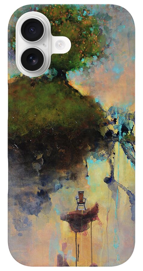 Floating Tree Above a Cliff iPhone Case