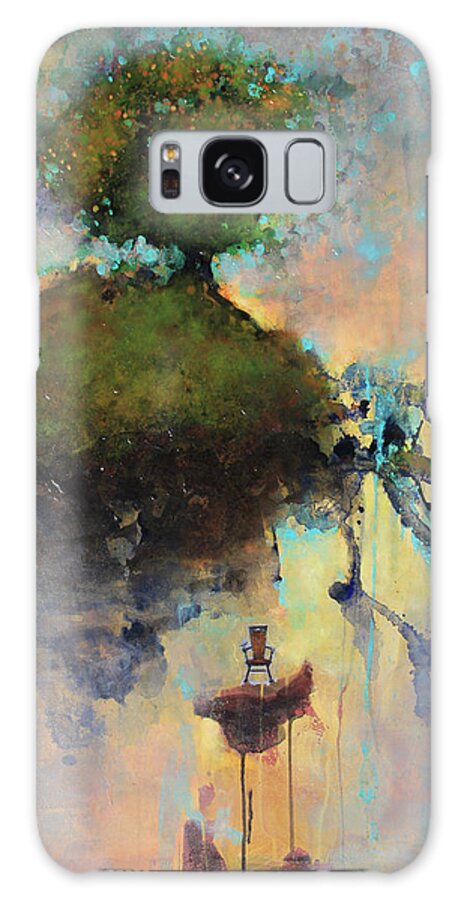 Floating Tree Above a Cliff Galaxy Case