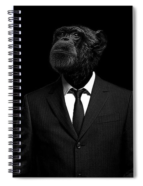 Ape in a Suit Spiral Notebook