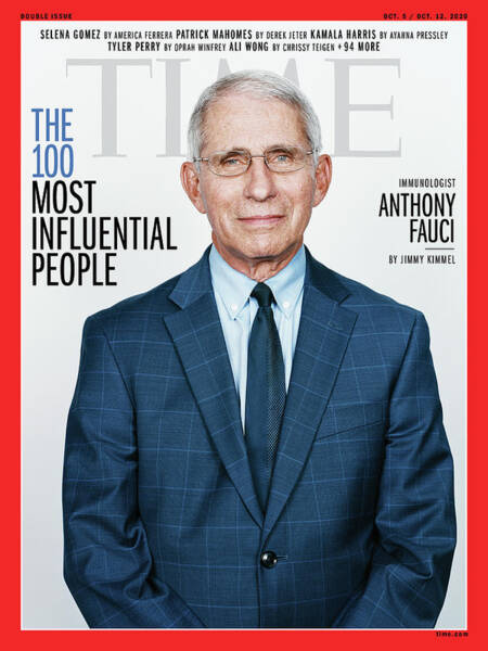 Anthony Fauci on Time Magazine Cover Wall Art