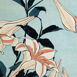 Trumpet Lilies by Hokusai