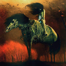 Untitled - Horsemen by Zdzislaw Beksinski