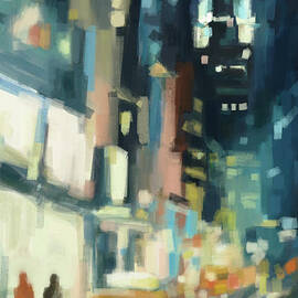 View Across 42nd Street New York City by Beverly Brown