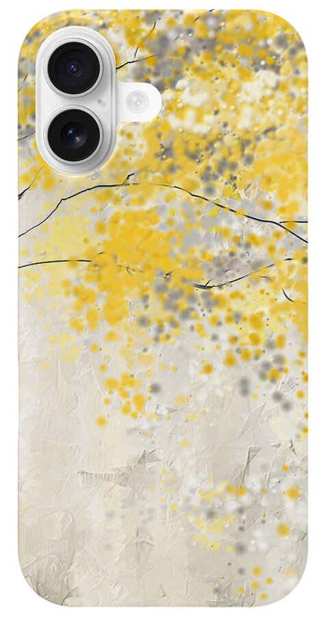 Whimsical Yellow Tree iPhone Case