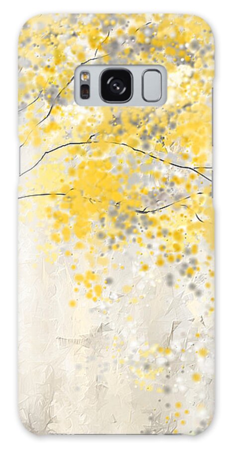 Whimsical Yellow Tree Galaxy Case