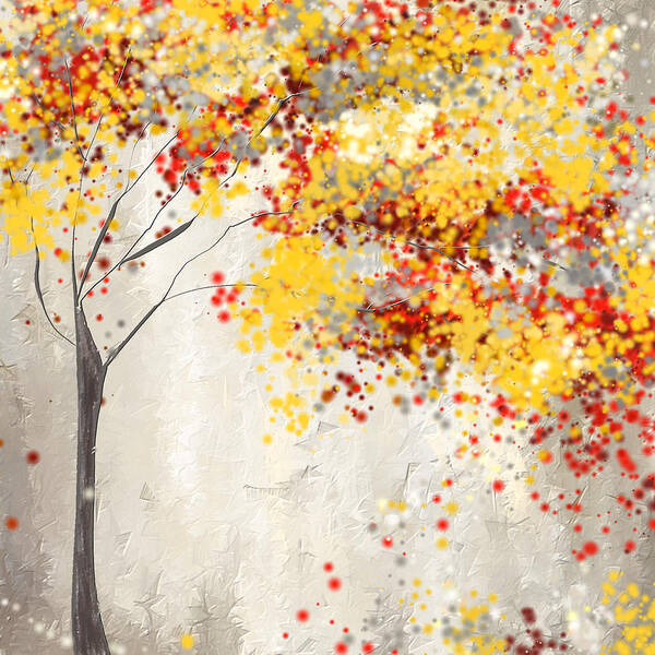 Vibrant Autumn Tree Wall Art