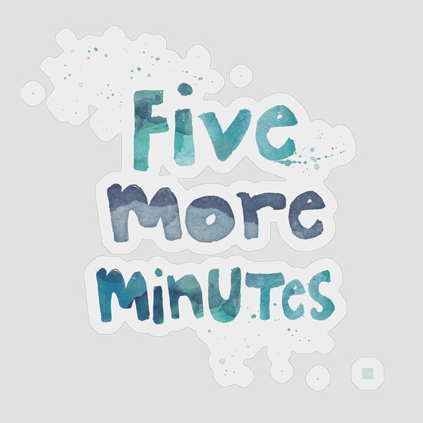 Colorful Watercolor Typography Sticker