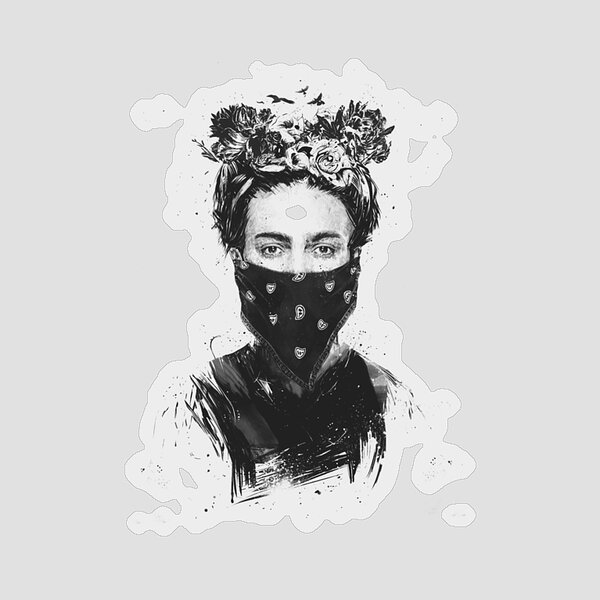 Frida Kahlo with Bandana Sticker